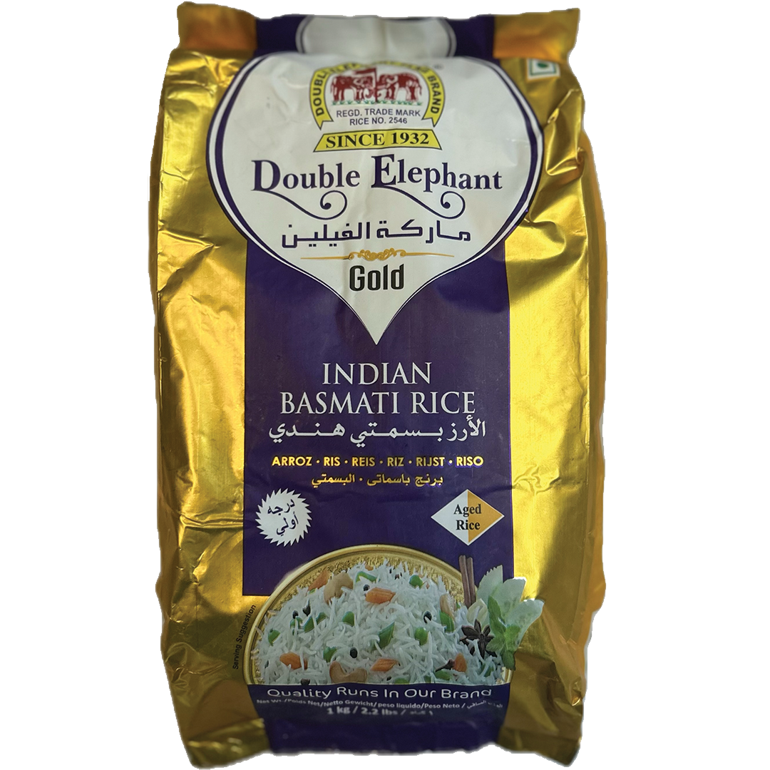 Double Elephant Gold Indian Basmati Rice 1kg